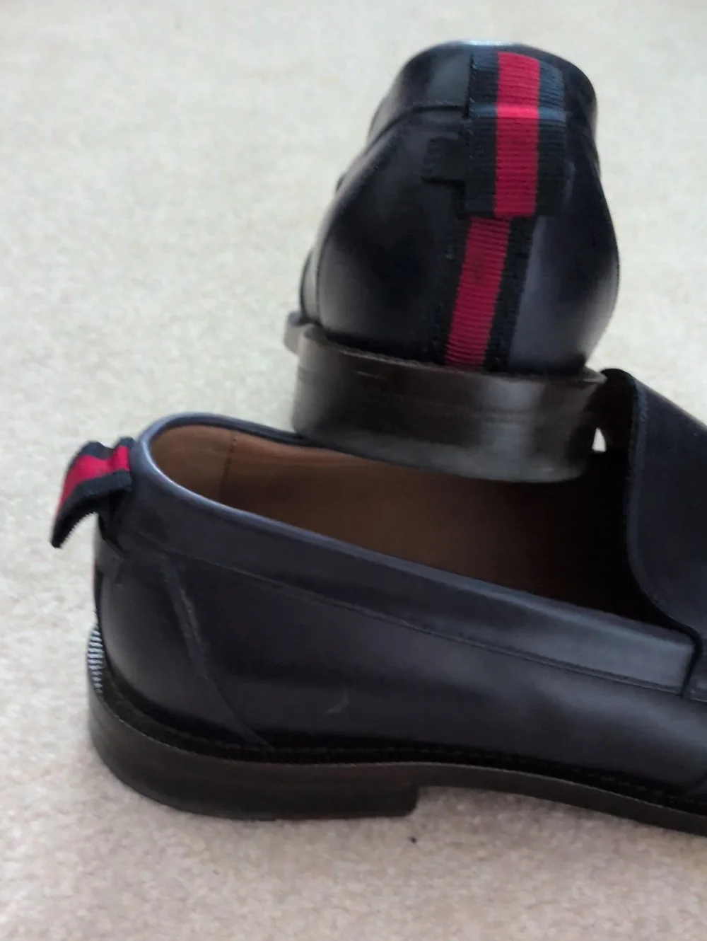 Gucci Tobias Navy Penny Loafer Sz. 9